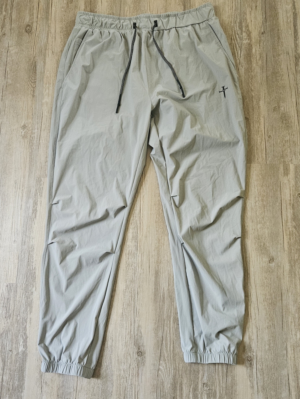 Three Nails Men's Lightweight Stretchy Light Gray Jogger Sweatpants XXL